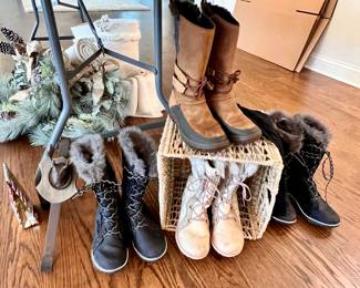 Winter Boots -3 pairs of Sorel & Merrell