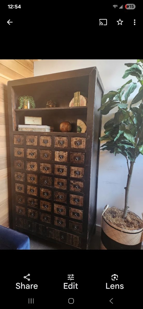 Apothecary cabinet. All wood.