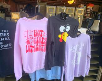 Hundreds of new wacky hoodiwa. Great quality $15 top pruce