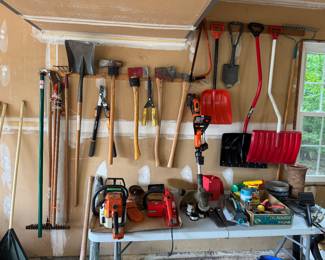 Collection of Yard Tools