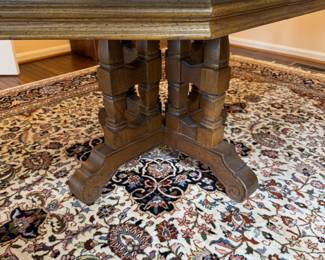 Stanley Furniture Octagonal Pedestal Dining Table (44"L & 18", 44"W x 29"H)