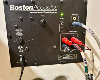 4pc Boston Acoustics subwoofer / bookshelf speakers $95