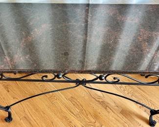 Black Marble Top Sofa Table 49.5”wx22dx33”h
$115