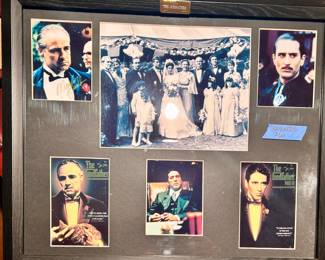 Framed Godfather 6 pic Collage 22.5 x 18.5 $60