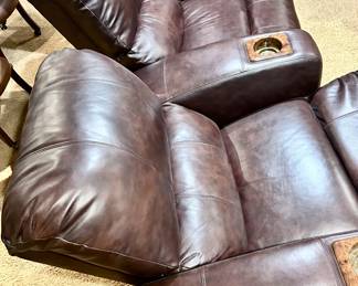 Recliner Chair Set w/ 3 Cupholder Armrests
85”wx36dx40”h (seat 25”wx23dx19 seat to floor) $500
