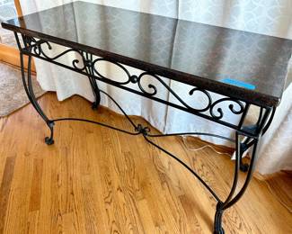 Black Marble Top Sofa Table 49.5”wx22dx33”h
$115