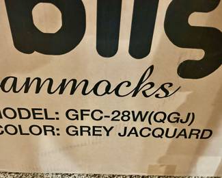 Bliss Hammock Antigravity Recliner w/ 28”w seats NIB $115ea
2 available:1 red, 1 grey Jacquered.