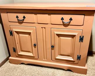 Haywood Wakefield Painted Cupboard/ Cabinet with Drawer 44”w x20”d x 32.5”h $65