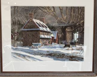 Watercolor - Stone house