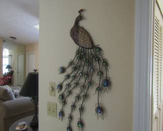 peacock wall art