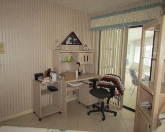 office type desk and chair