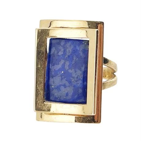 Lot 010
Lapis Lazuli 18 K Abstract Ring