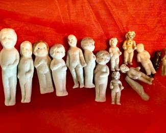 Antique Frozen Charlotte Dolls - Kewpie - Charlot