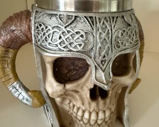 Horned Skull Viking Mug