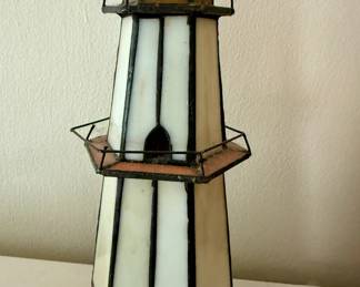 Tiffany Style Lighthouse Lamp