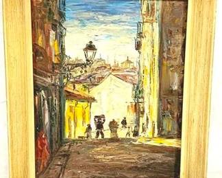 9664 - Madrid Aniquo Oil on Canvas - 16.5" x 19.5"