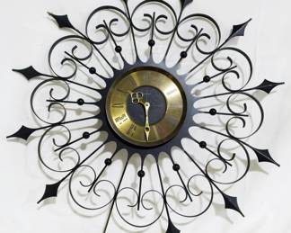 11x - Welby Wall Clock (Missing Spoke) 24.5" You are buying a used as-is electric/electronic item. We do not guarantee all components are present, and if it is not expressly stated, it is untested.