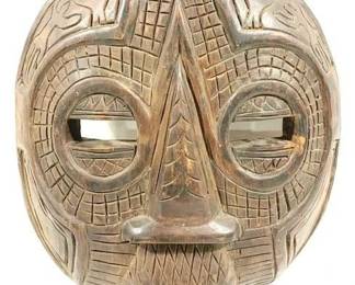 9543 - Wood Wall Hanging Mask - 14" x 19"