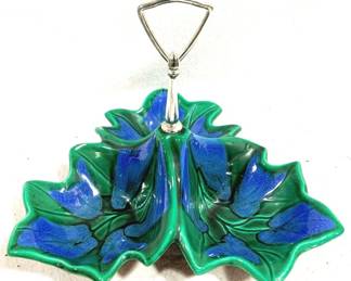 4012 - California Pottery Divided Serving Dish 11" x 11" x 10"