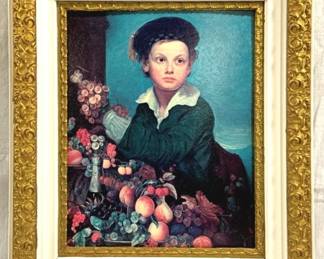 4018 - Ornately Framed Print - 24" x 29"