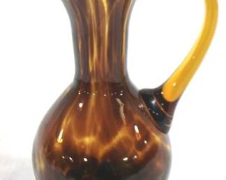 5020 - Art Glass Pitcher 9.5" Tall