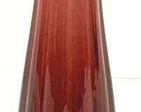 9520 - Amethyst Glass Swung Vase - 11.5" Tall