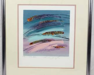 666 - Pencil Signed Mid Century Art 21x19