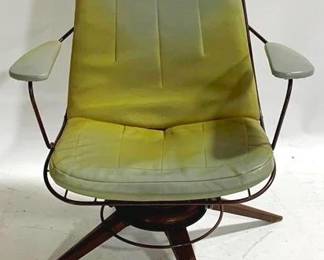9306 - Vintage Homecrest Swivel Rocker Avocado Cushion 32 x 27 x 29