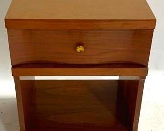 9310 - Mid-Century 1 Drawer Bedside Stand 24 x 18 x 15
