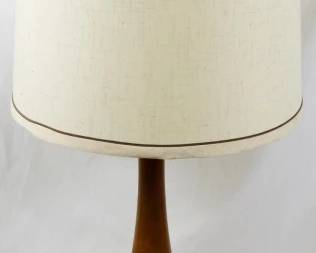 826 - Blown Amber Glass Mid Century Lamp 35" You are buying a used as-is electric/electronic item. We do not guarantee all components are present, and if it is not expressly stated, it is untested.