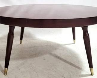 5057 - Vintage Mid-Century Round Coffee Table 16 x 36