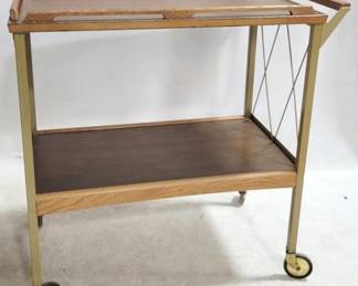 6022 - Vintage Mid-Century Beverage Cart 29 x 29 x 16