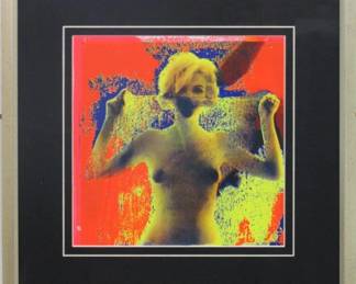 9089 - MARILYN MONROE SERIGRAPH BY BERT STERN W/COA 18 X 18
