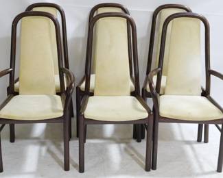 1513 - Vintage Mid-Century Set of 6 Danish Dining chairs 41x17x17 Chairs match Lot 9288 (Table)