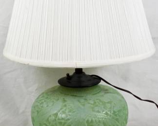 167 - Vintage Phoenix Consolidated Cockatoo Lamp 21" You are buying a used as-is electric/electronic item. We do not guarantee all components are present, and if it is not expressly stated, it is untested.