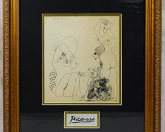 1549 - Picasso Erotic Print 1969 20x17