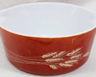 614 - Pyrex Wheat Pattern Bowl 4x11x9