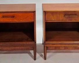 9246 - Pair Drexel Pinnacle 1 Drawer Stands 23 x 24 x 16