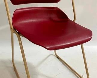 9290 - Vintage American Seating Action Stacker Chair Molded Plastic - 31 x 20 x 20