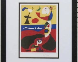 9006 - SUMMER L’ETE PRINT BY JOAN MIRO 15 X 18