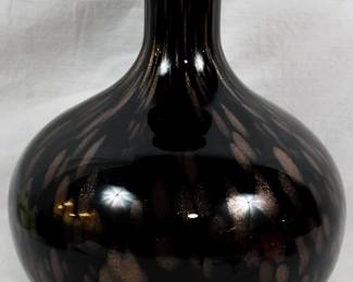 539 - Murano Art Glass w/ Metallic Dust 12" Vase