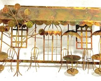 4001 - Copper & Metal Wall Art - 23" x 13"