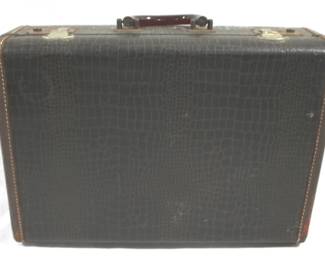 5056 - Vintage Reptilian Suitcase - 18" x 12" x 6"