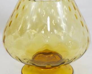 1194 - Amber Compote 8.5"