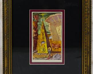 1545 - "The Autobiography of Benvenuto Cellini" Salvador Dali, copy 16x13