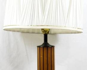 429x - Mid-Century Gruvwood Table Lamp 41" Tall You are buying a used as-is electric/electronic item. We do not guarantee all components are present, and if it is not expressly stated, it is untested.