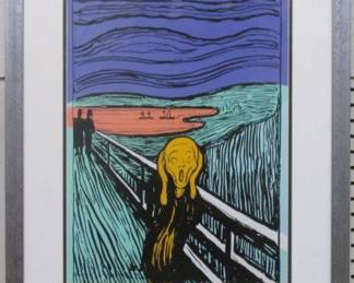 9004 - SCREAM GICLEE BY PETER MAX 22 X 26.5