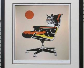 9018 - ATOMIC CAT LIMITED EDITION W/ COA 21.5 X 22