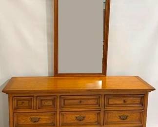9303 - Mid Century Dresser with Mirror dresser base 31 x 50 x 19