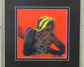 9090 - MARILYN MONROE SERIGRAPH BY BERT STERN W/COA 18 X 18